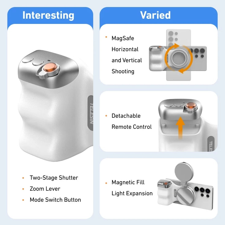 MagShoot - MagSafe Camera Grip for Mobile Phones